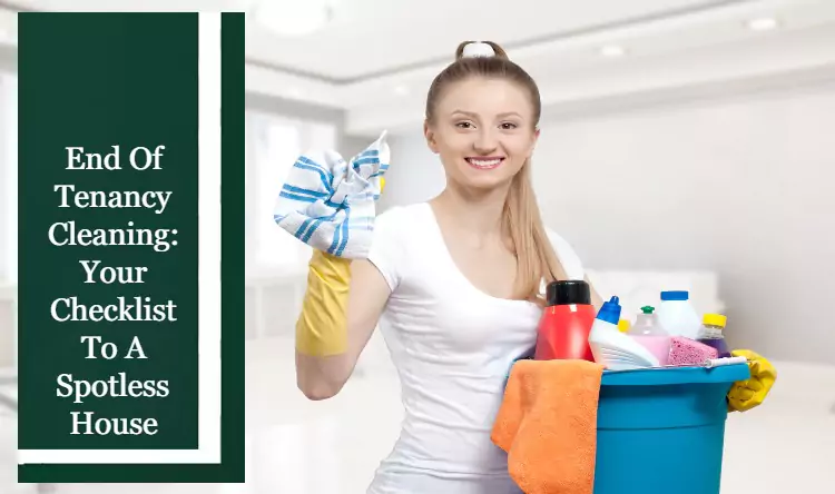 a girl is holding a bucket full of products