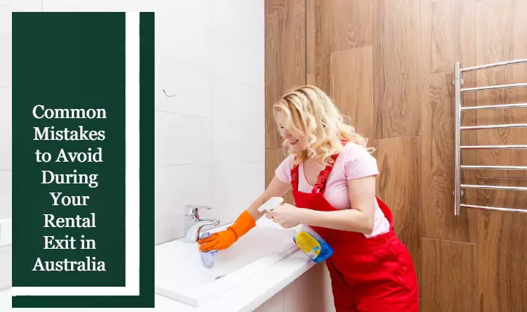a professional bond cleaner is cleaning the rental property